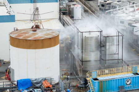 Crack in Southern California chemical tank may reduce explosion risk