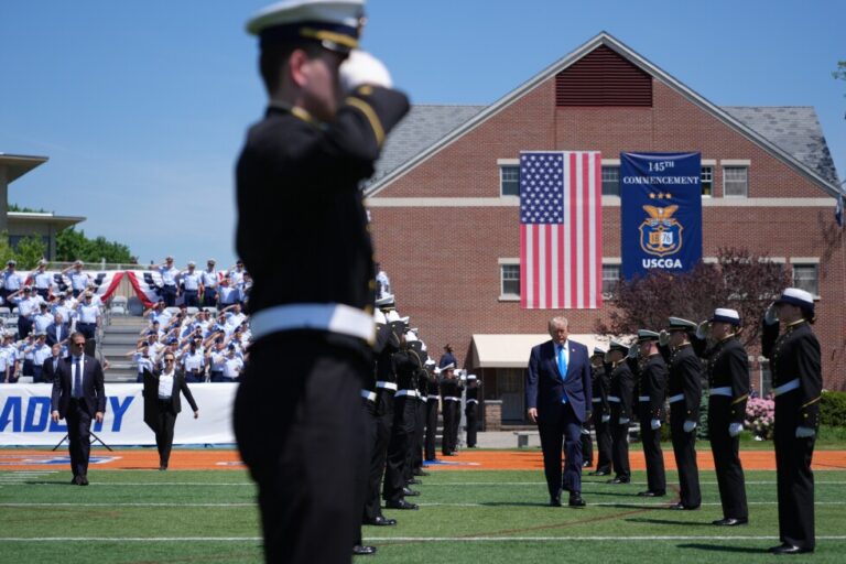 Trump tells Coast Guard graduates they will ‘be tested’ in their careers