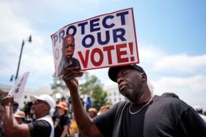 Thousands rally in Montgomery for a new voting rights era
