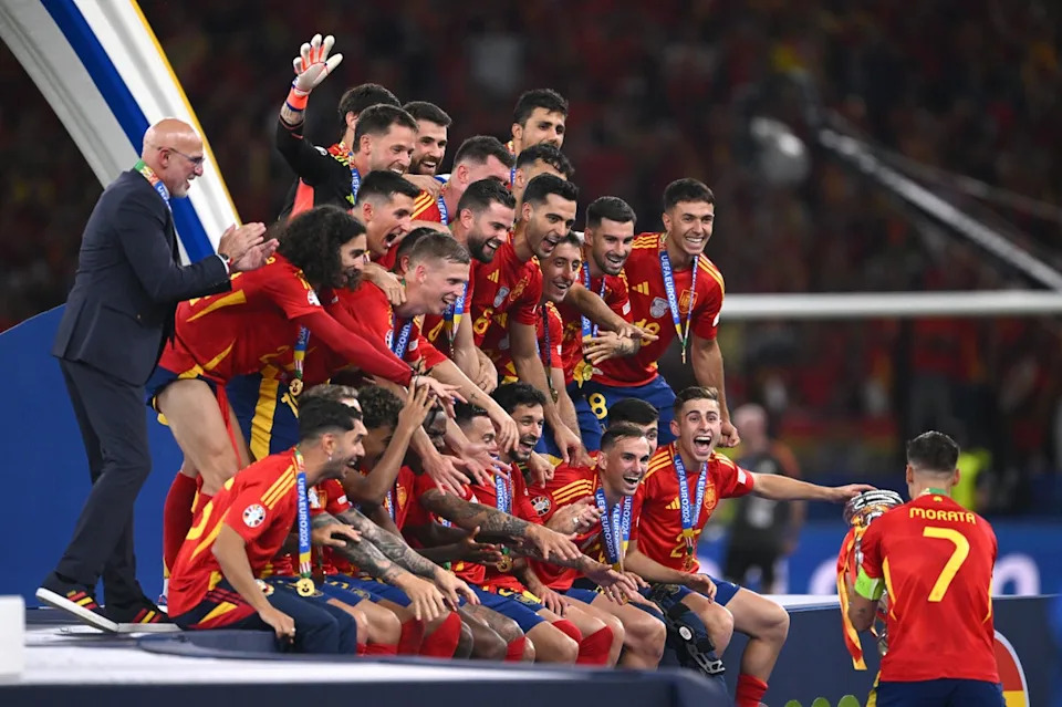 Spain will enter the World Cup as European champions, just as they did in 2010 (Getty)