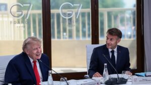 Europeans leave G7 relieved, balancing self-interest and flattery