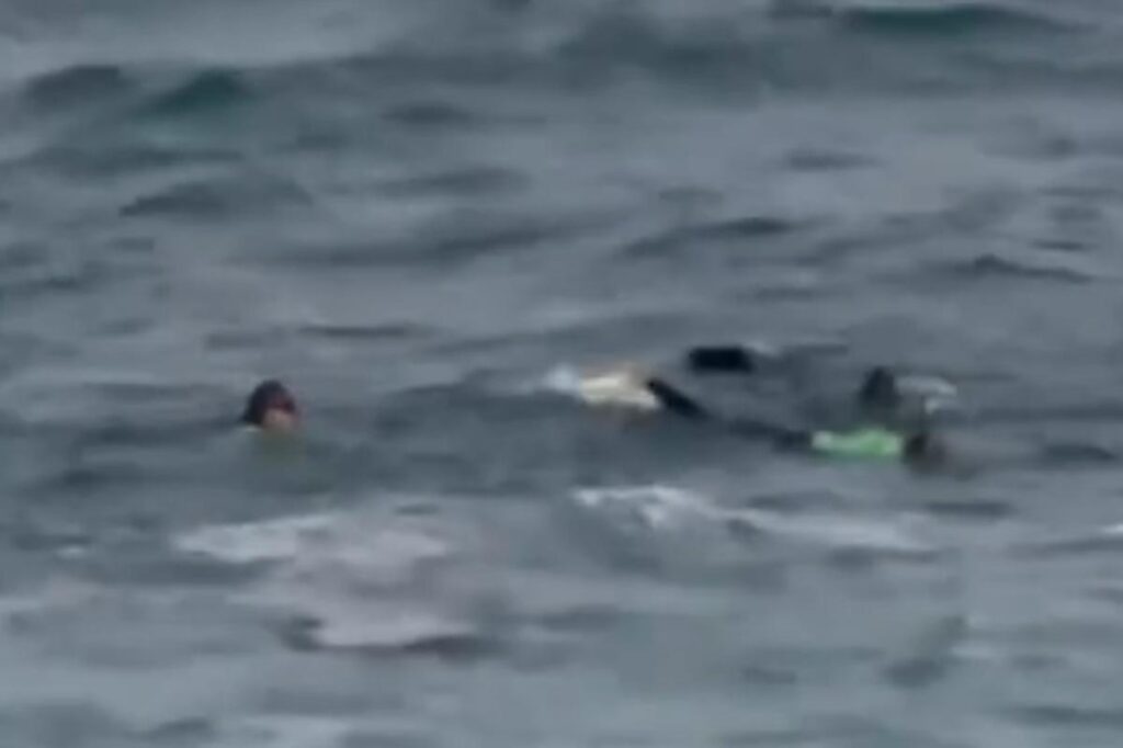Desperate search for girl after monster wave sweeps her away from her mom off Laguna Beach