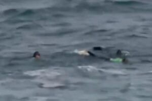 Desperate search for girl after monster wave sweeps her away from her mom off Laguna Beach