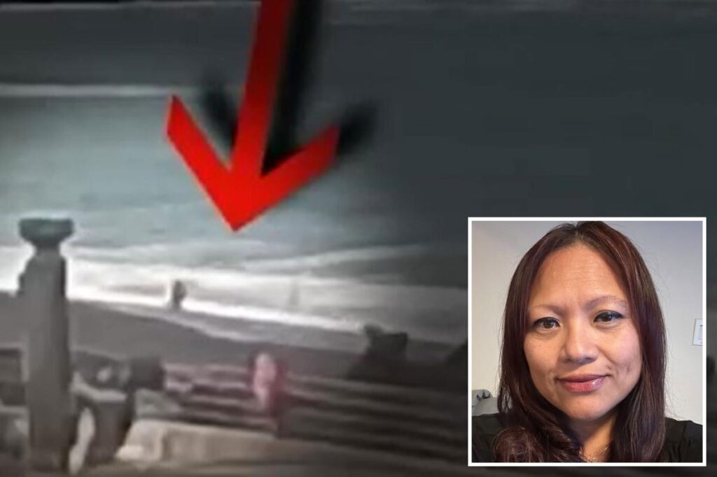 Terrifying video captures moment California woman is sucked into the ocean by sneaker wave in Pacifica