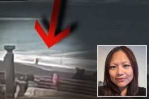 Terrifying video captures moment California woman is sucked into the ocean by sneaker wave in Pacifica