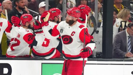 Jordan Staal’s two-goal night lifts Hurricanes past Golden Knights, evening Stanley Cup Final series