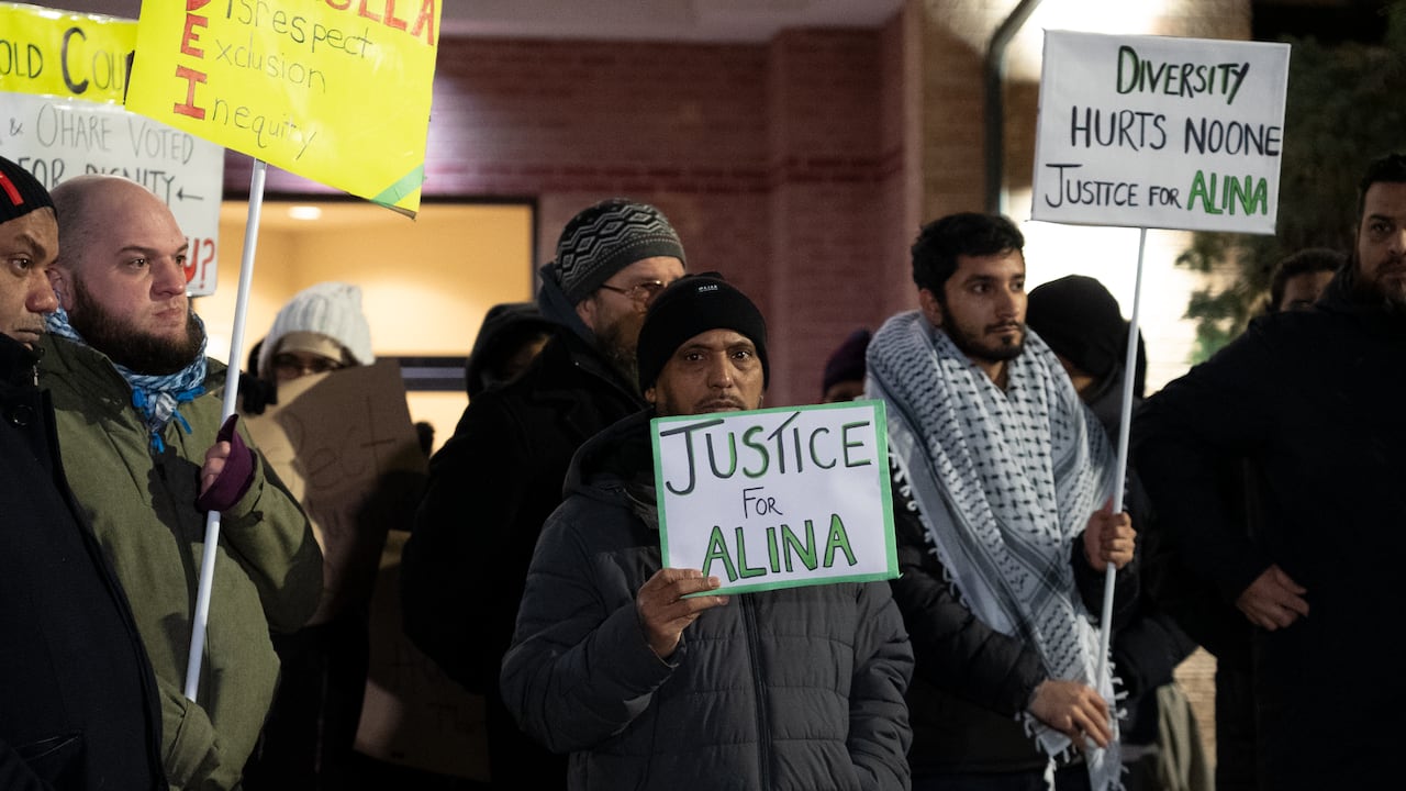 Protest at city hall