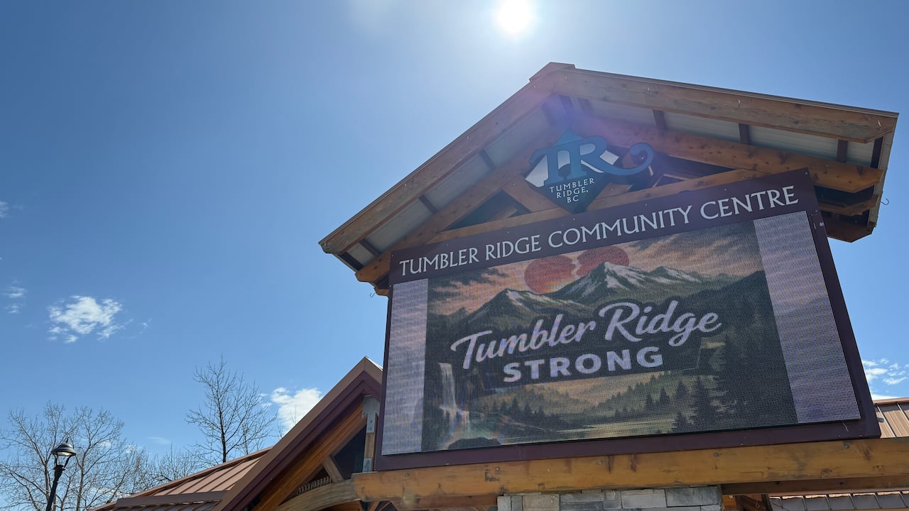 Tumbler Ridge strong sign.