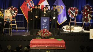Brampton OPP officer fatally struck in northern Ontario remembered as ‘positive force of energy’ at funeral