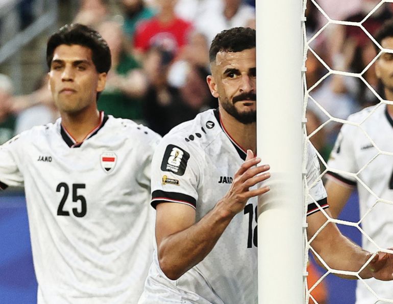 Aymen Hussein reacts.