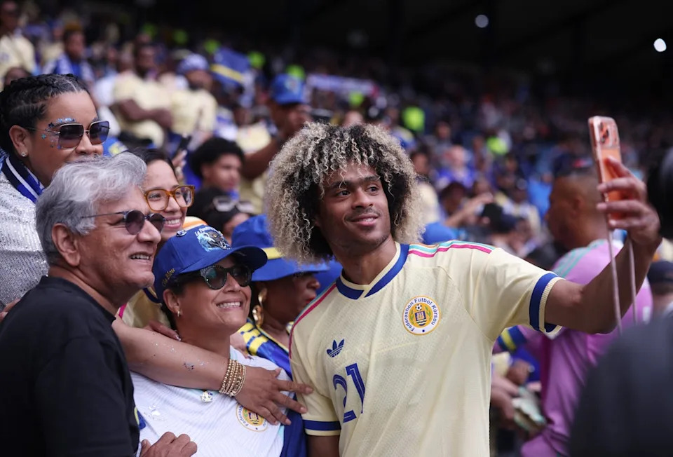 Tahith Chong is one of four English-based players in Curacao’s squad (Reuters)