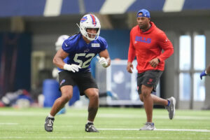 Bills’ Joe Brady raves about rookie defender early in his career