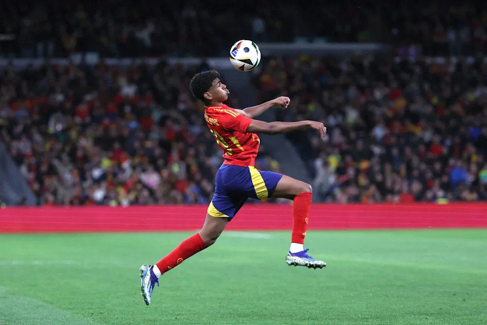 Lamine Yamal has recovered from a torn hamstring to make Spain’s squad (AFP/Getty)