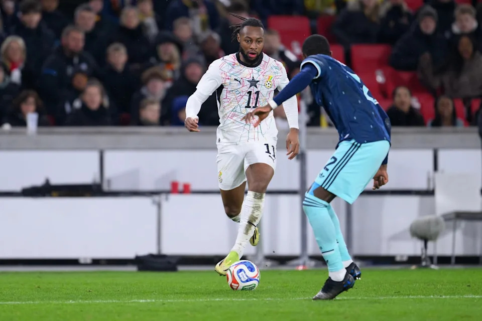 Man City star Antoine Semenyo will provide forward thrust for Ghana (Getty)