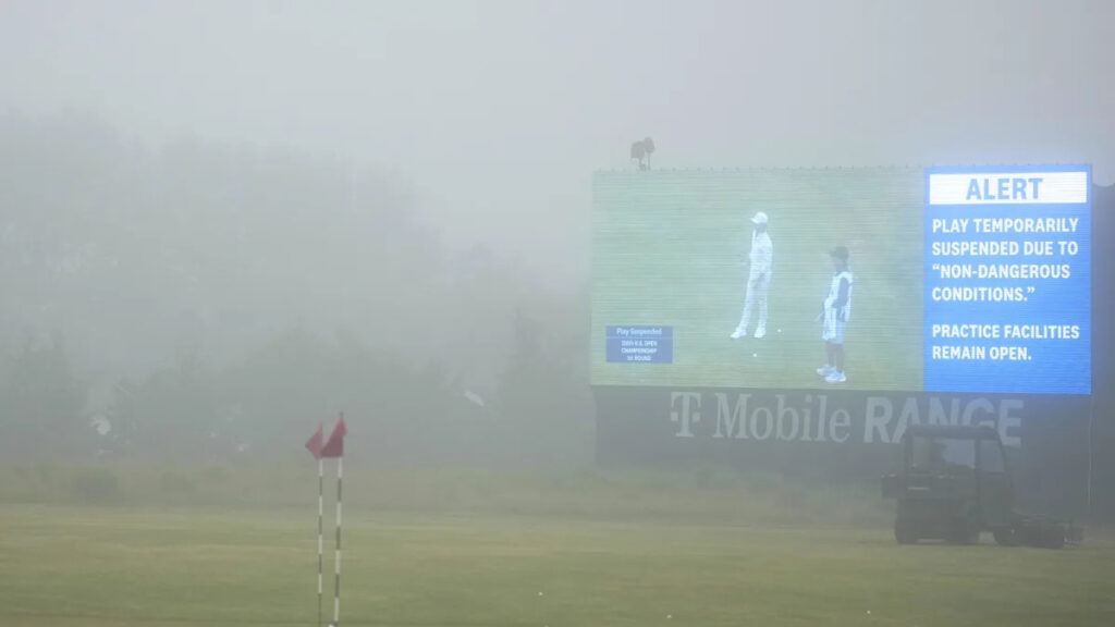 US Open first round endures two-hour fog delay – revised tee-times