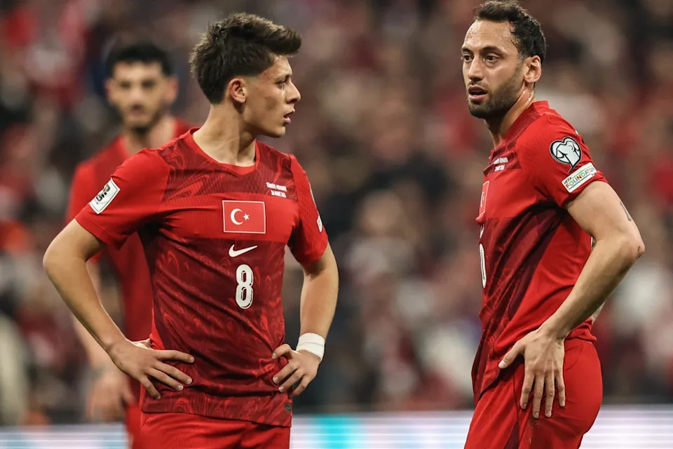 Arda Guler and Hakan Calhanoglu are two lynchpins for Turkey (Getty)