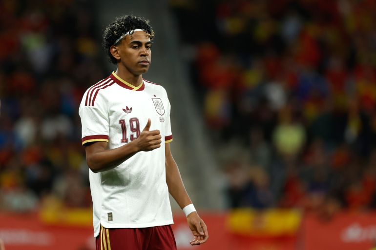 Spain's Lamine Yamal