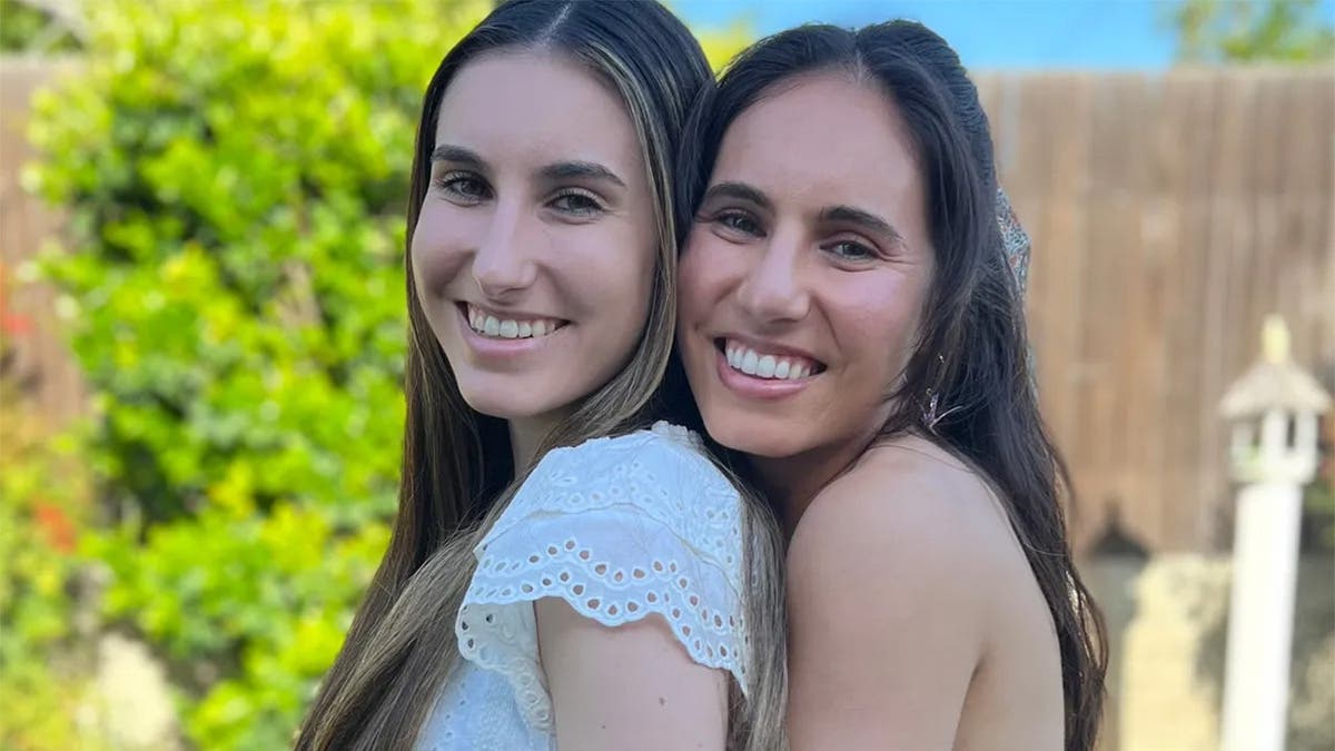 Ashley Phillips with her sister in an undated photo