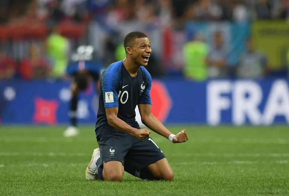 Kylian Mbappe won the World Cup aged just 19 in 2018 (Getty)