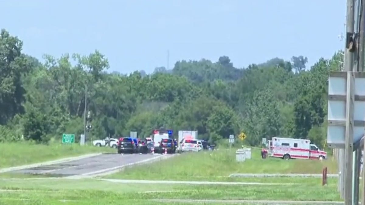 First responders at crash scene.
