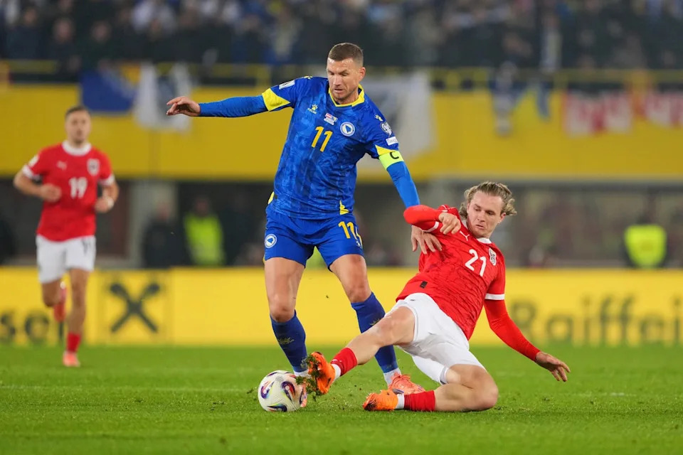 The ageless Edin Dzeko headlines Bosnia’s squad (Getty)