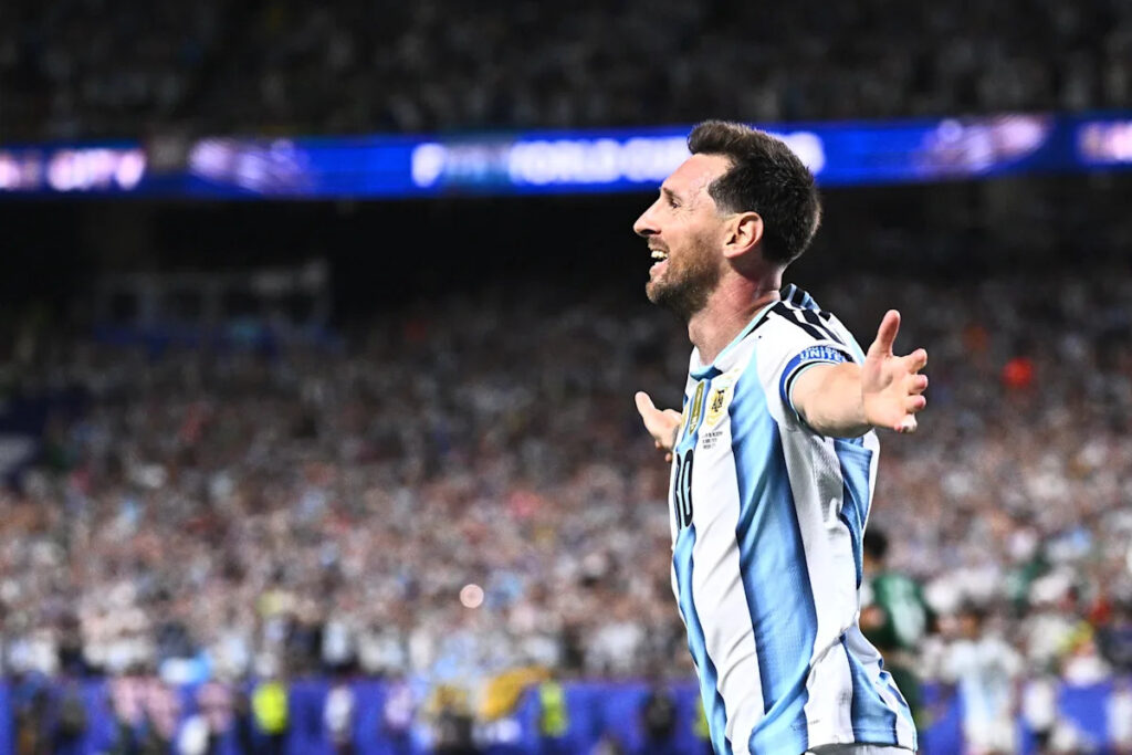 Lionel Messi sets World Cup record against Austria with a stellar strike for his 17th career goal