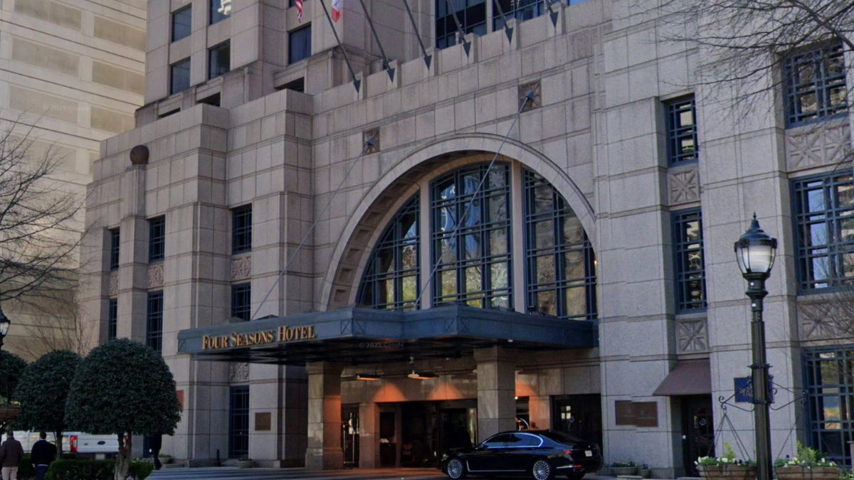 A Google Map view of the Four Seasons hotel and condominiums in Atlanta