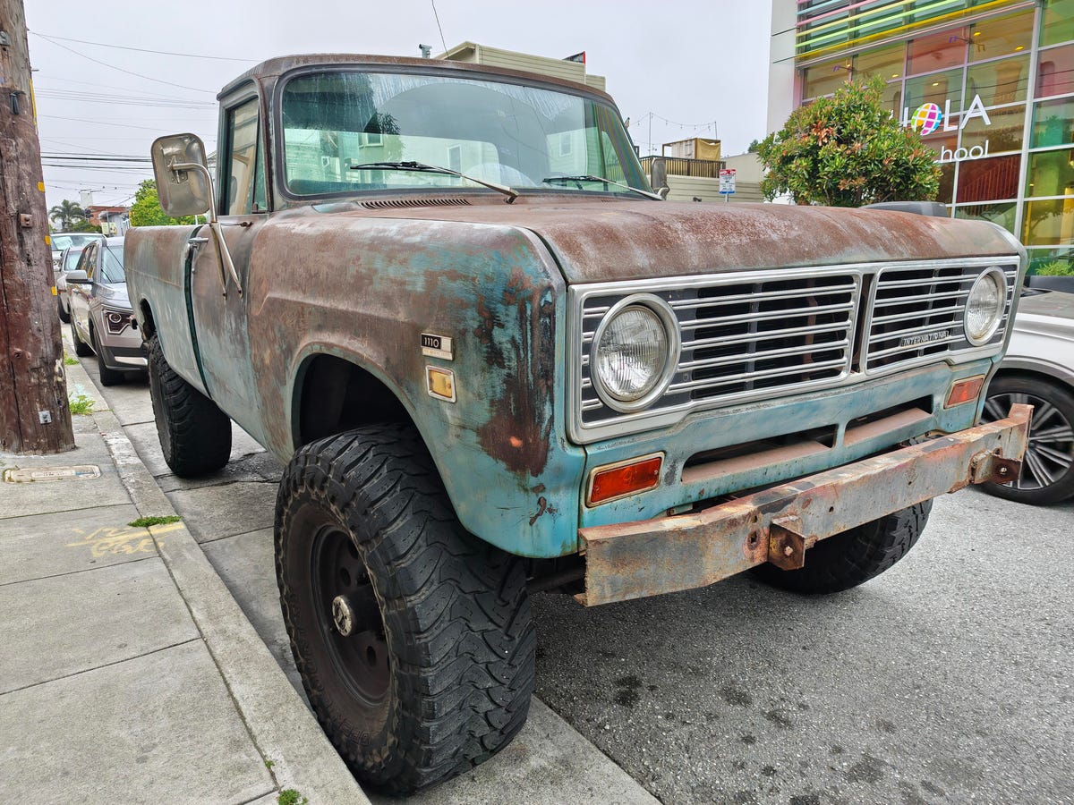 A pickup truck with a lot of patina