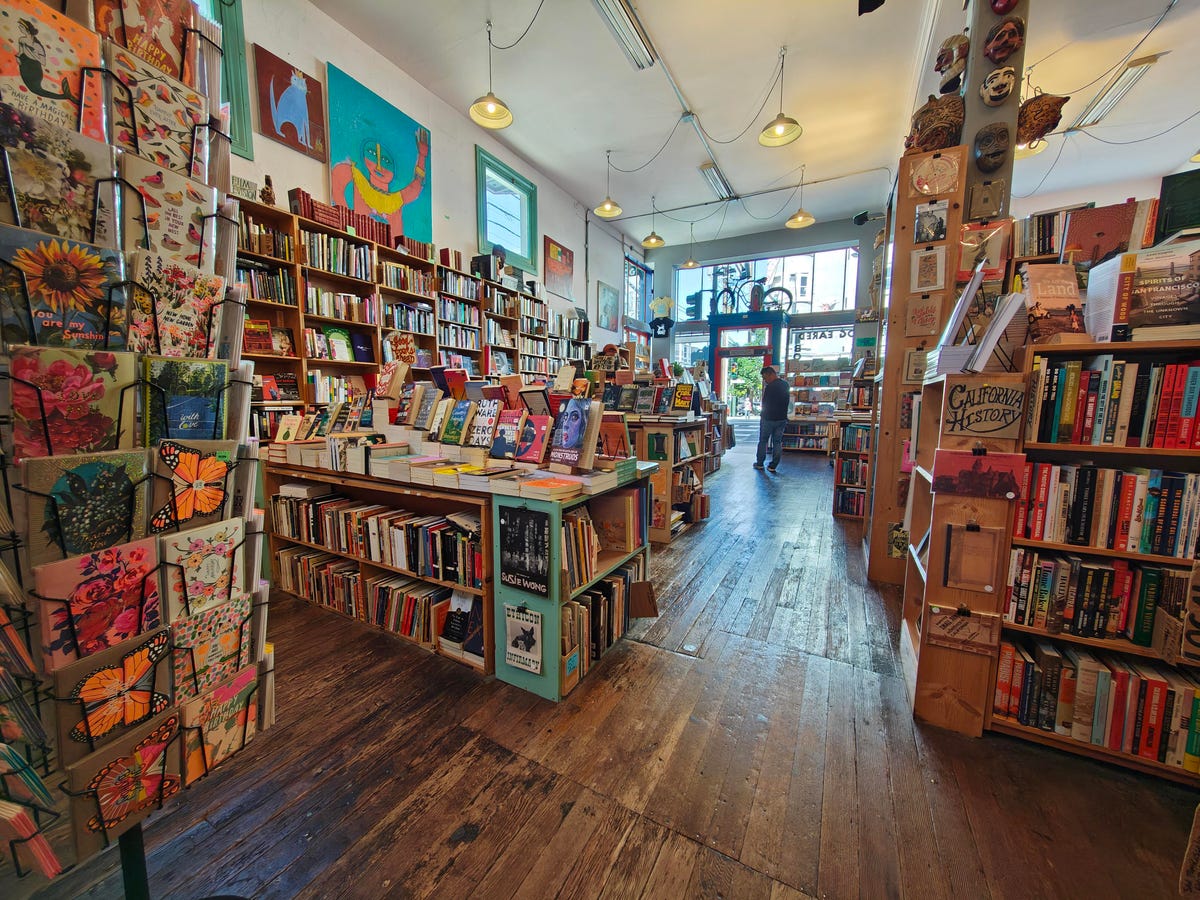 The interior of a bookshop