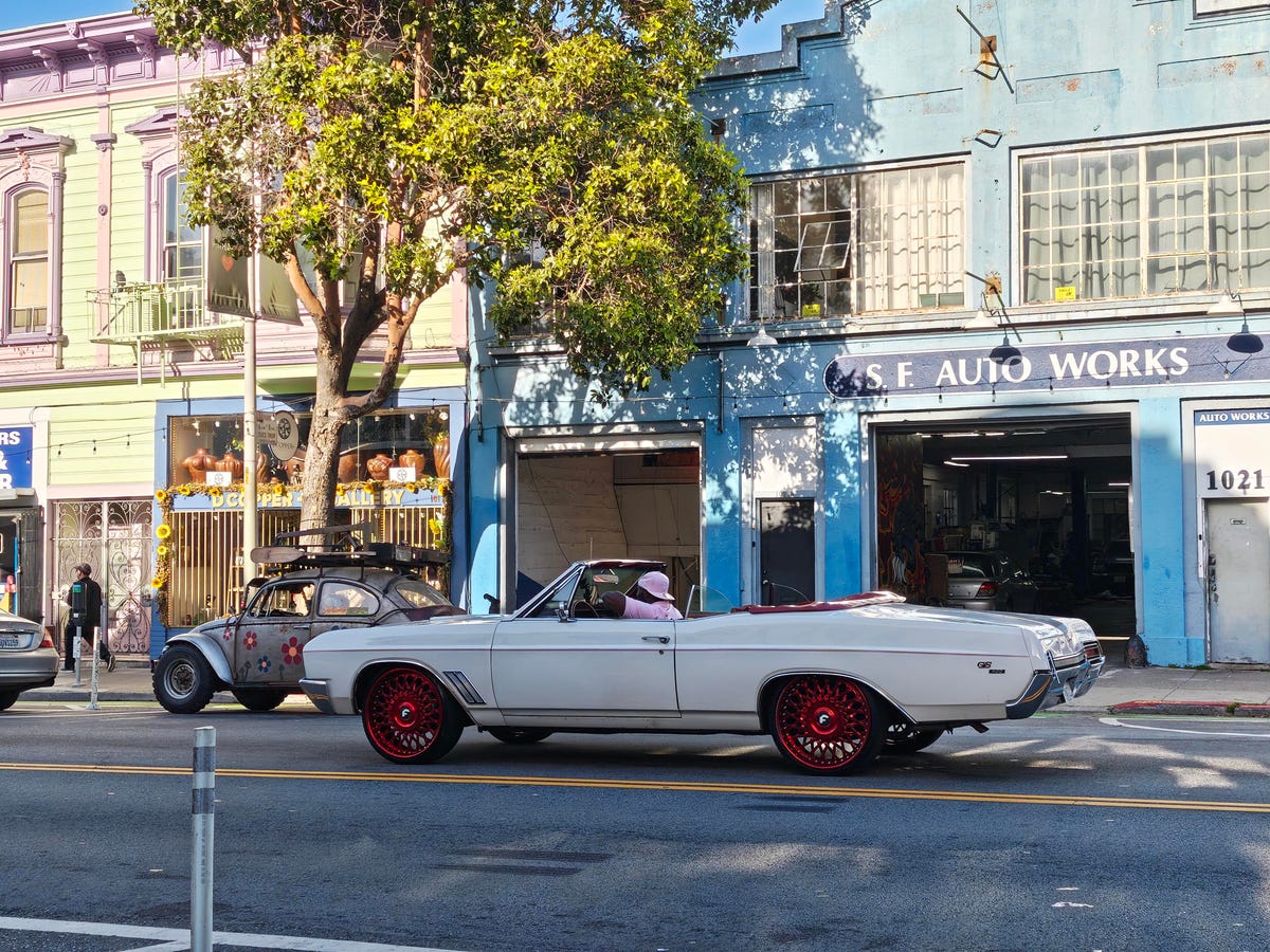 A car in the street