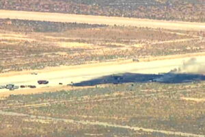 B-52 bomber was in the air briefly before fatal crash in California