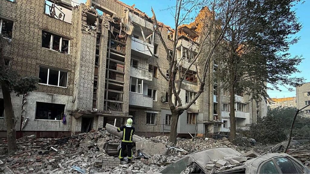 Missile detected over Poland as Russian strikes kill eight in Ukraine