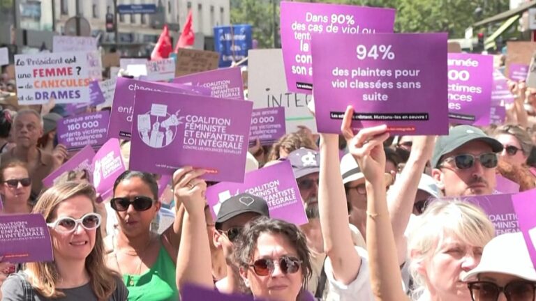 Thousands march throughout France against sexual violence