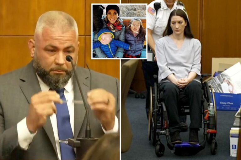 Cop breaks down in Lindsay Clancy murder trial as he describes 3 strangled kids in most disturbing testimony yet