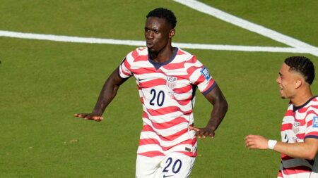 USA World Cup star Folarin Balogun pays tribute to LeBron James after scoring in Round of 32 match