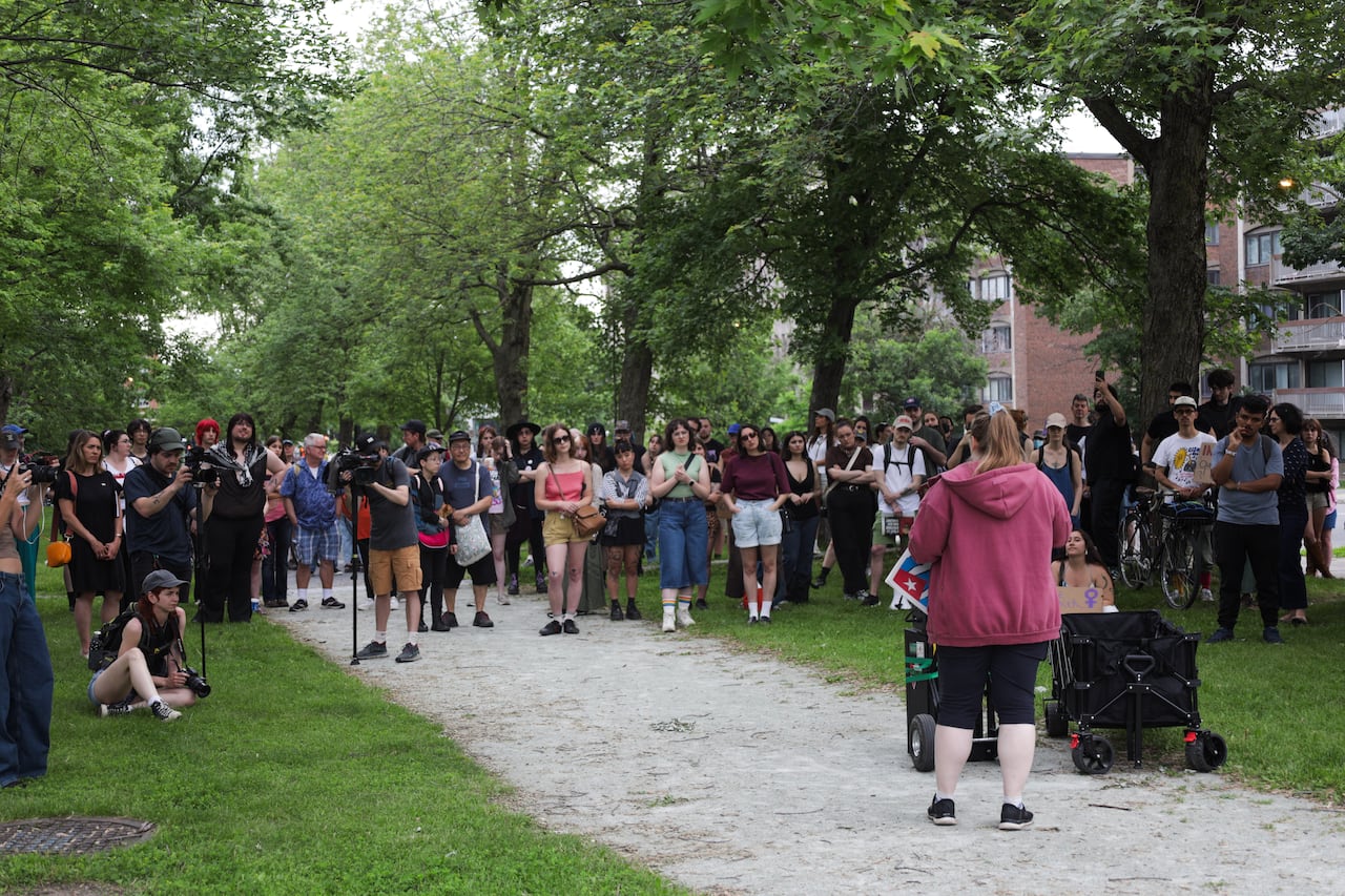 People gathered
