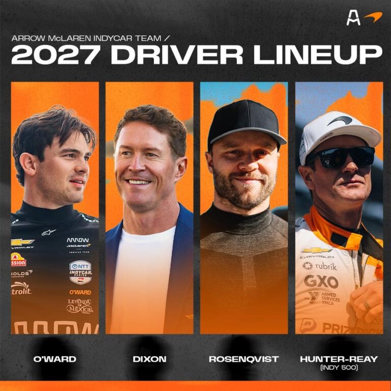 Scott Dixon And Felix Rosenqvist Sign With Arrow McLaren IndyCar Team