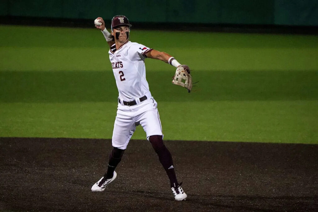 Brewers draft Texas State baseball’s all-time home run leader Chase Mora as a pitcher