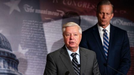 ‘The halls of the Senate already feel empty’: Tearful Thune honors Lindsey Graham as sister takes his seat