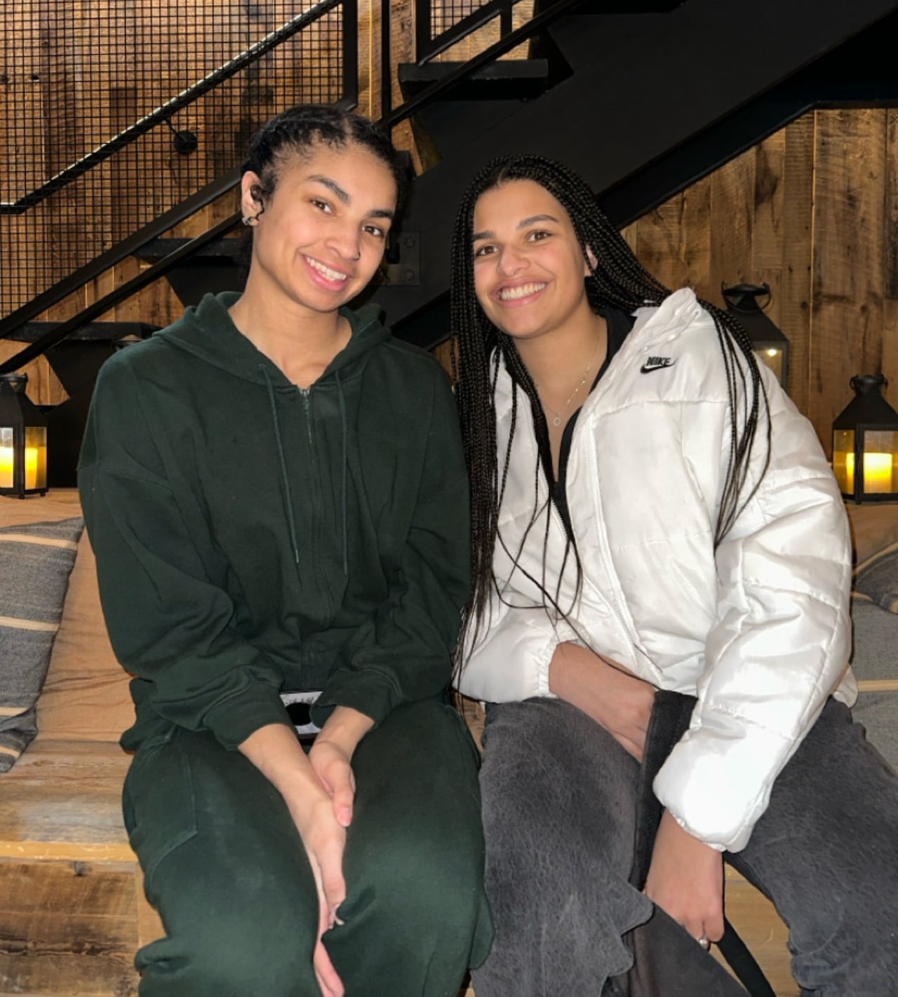 Two women.