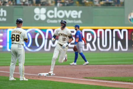 Pratt hits 1st career homer as Brewers beat Mets 8-3 in Peralta’s return to Milwaukee