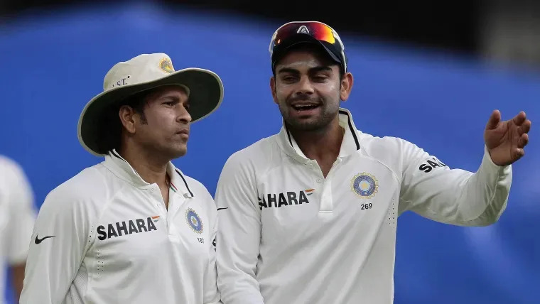 Sachin Tendulkar and Virat Kohli in Test