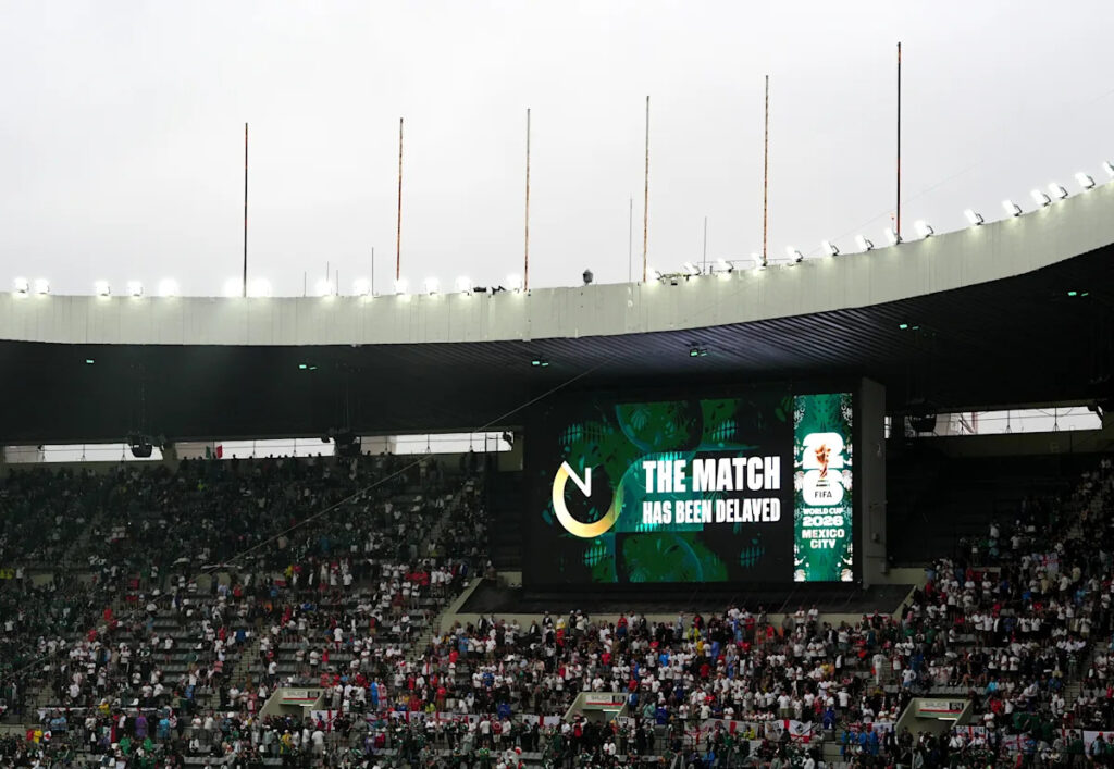 Mexico-England World Cup matchup delayed due to thunderstorms