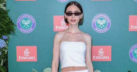 Lily Collins Made the Most Controversial Summer Pants Trend Look So Rich at Wimbledon