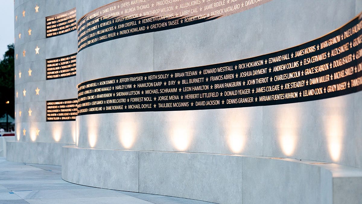 Names engraved on the National Military Monument in Washington, D.C.