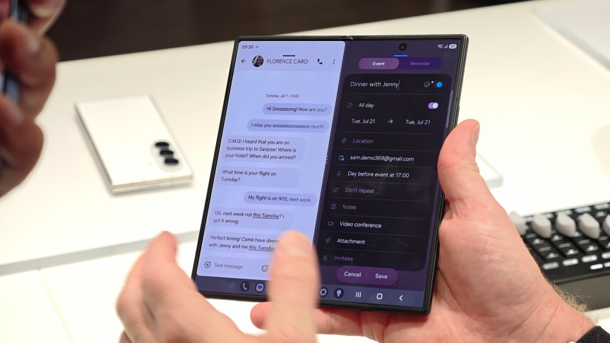 The Z Fold 8 Ultra with split screen apps