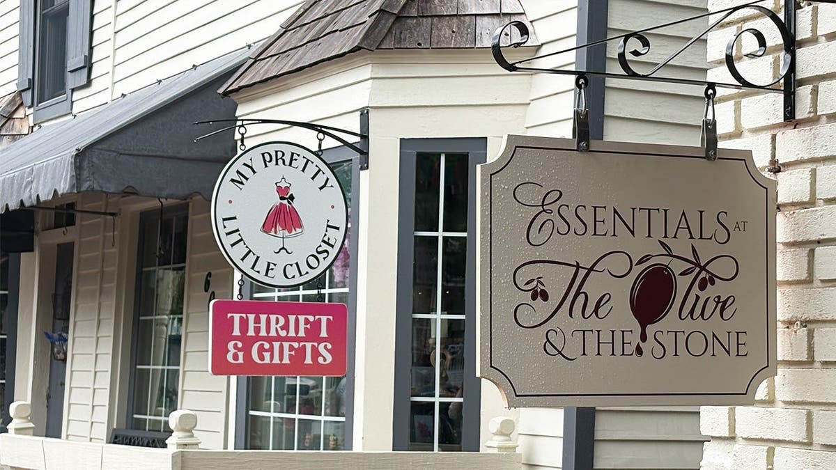 image shows store fronts on Chester main street