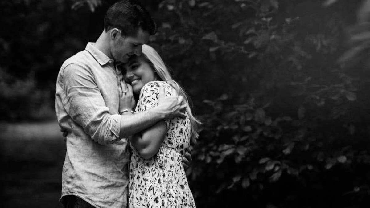 Portrait of Brooke Hanlon with husband Conor Hanlon