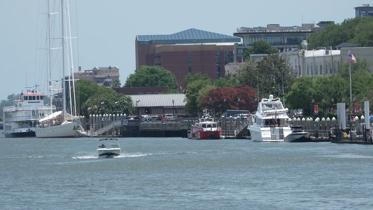 A boat on the Savannah River