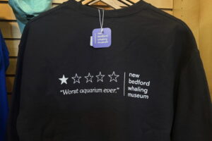 Whaling Museum goes viral for ‘worst aquarium ever’ T-shirts, totes